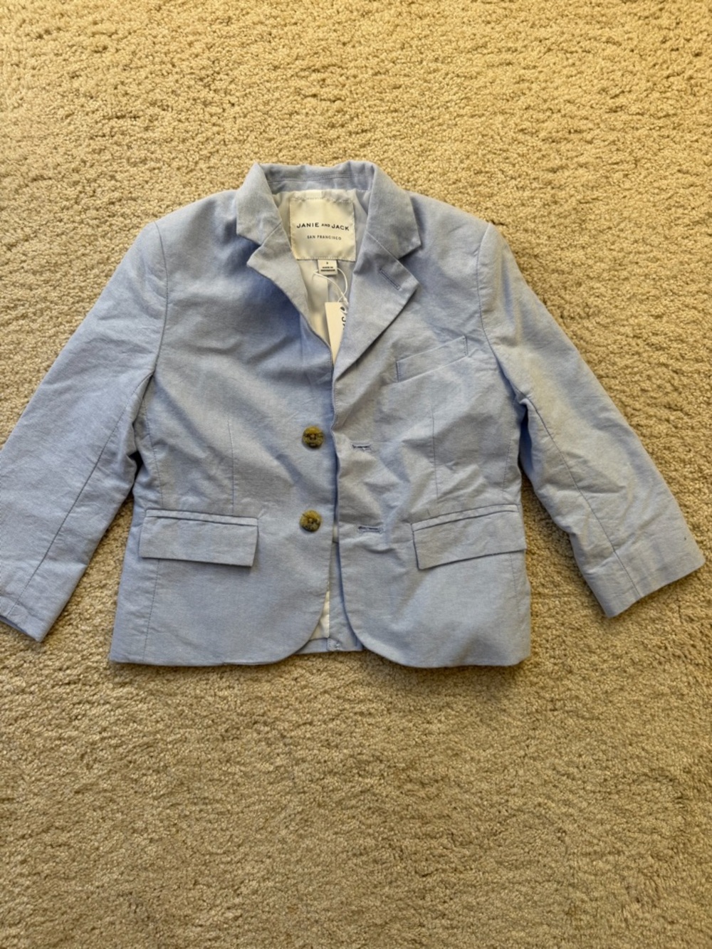 Janie and Jack Pale Blue Boys' Blazer